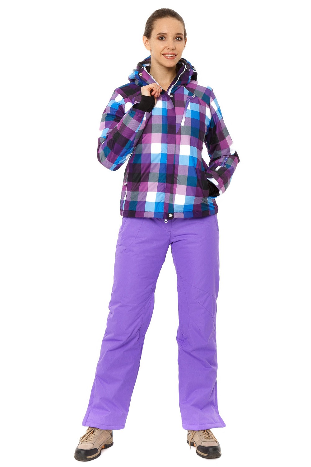 Купить Костюм горнолыжный женский фиолетового цвета 01807F