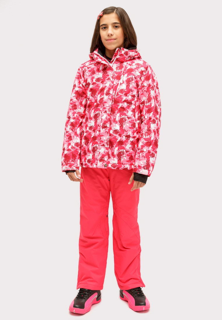 Купить Костюм горнолыжный для девочки розового цвета 01773R