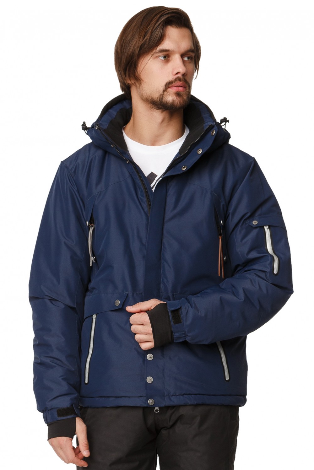 Купить Куртка горнолыжная мужская темно-синего цвета 1788TS