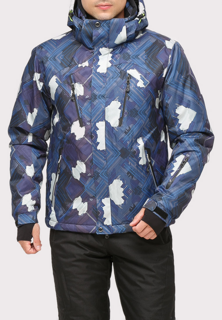 Купить Куртка горнолыжная мужская темно-синего цвета 18108TS