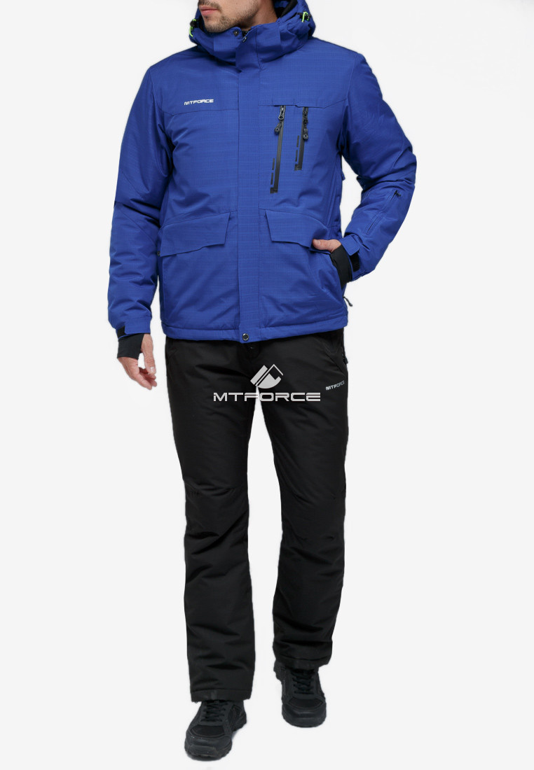 Купить Костюм горнолыжный мужской синего цвета 018122S
