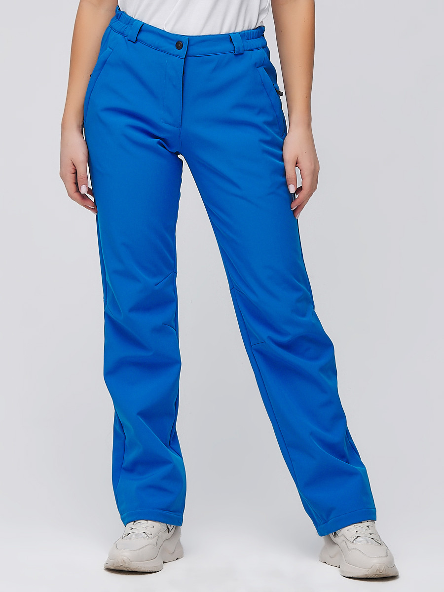 Купить брюки женские из ткани softshell синего цвета 1851S в интернетмагазине MTFORCE.RU