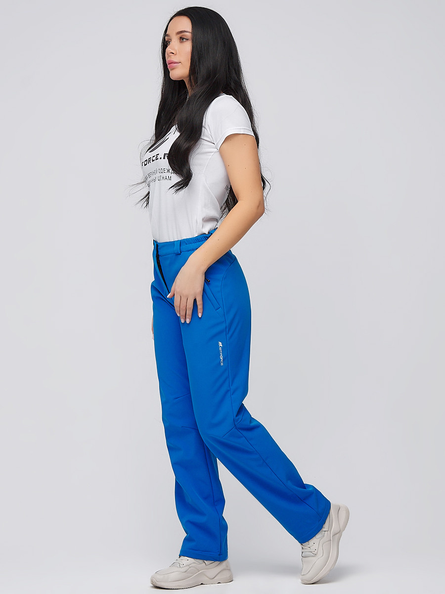 Купить брюки женские из ткани softshell синего цвета 1851S в интернетмагазине MTFORCE.RU