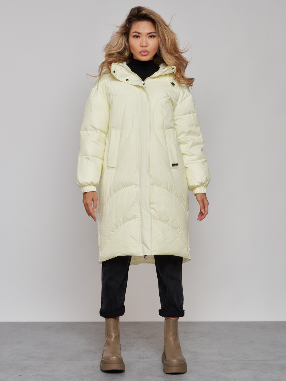 Купить пальто утепленное женское оптом от производителя недорого В Москве 52323SJ