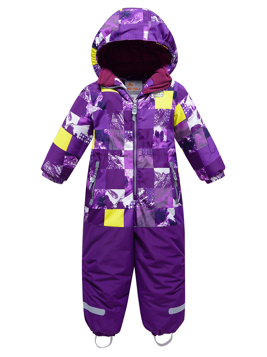 Купить Комбинезон Valianly детский для девочки фиолетового цвета 9218F