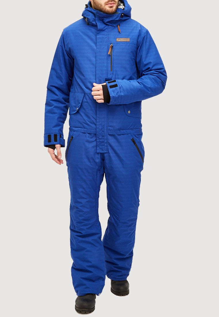 Купить Комбинезон горнолыжный мужской голубого цвета 18126Gl