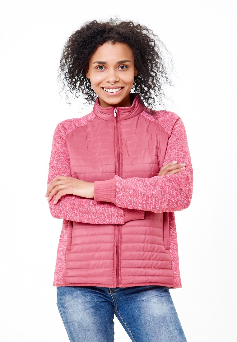Купить Молодежная стеганная куртка женская розового цвета 1960R