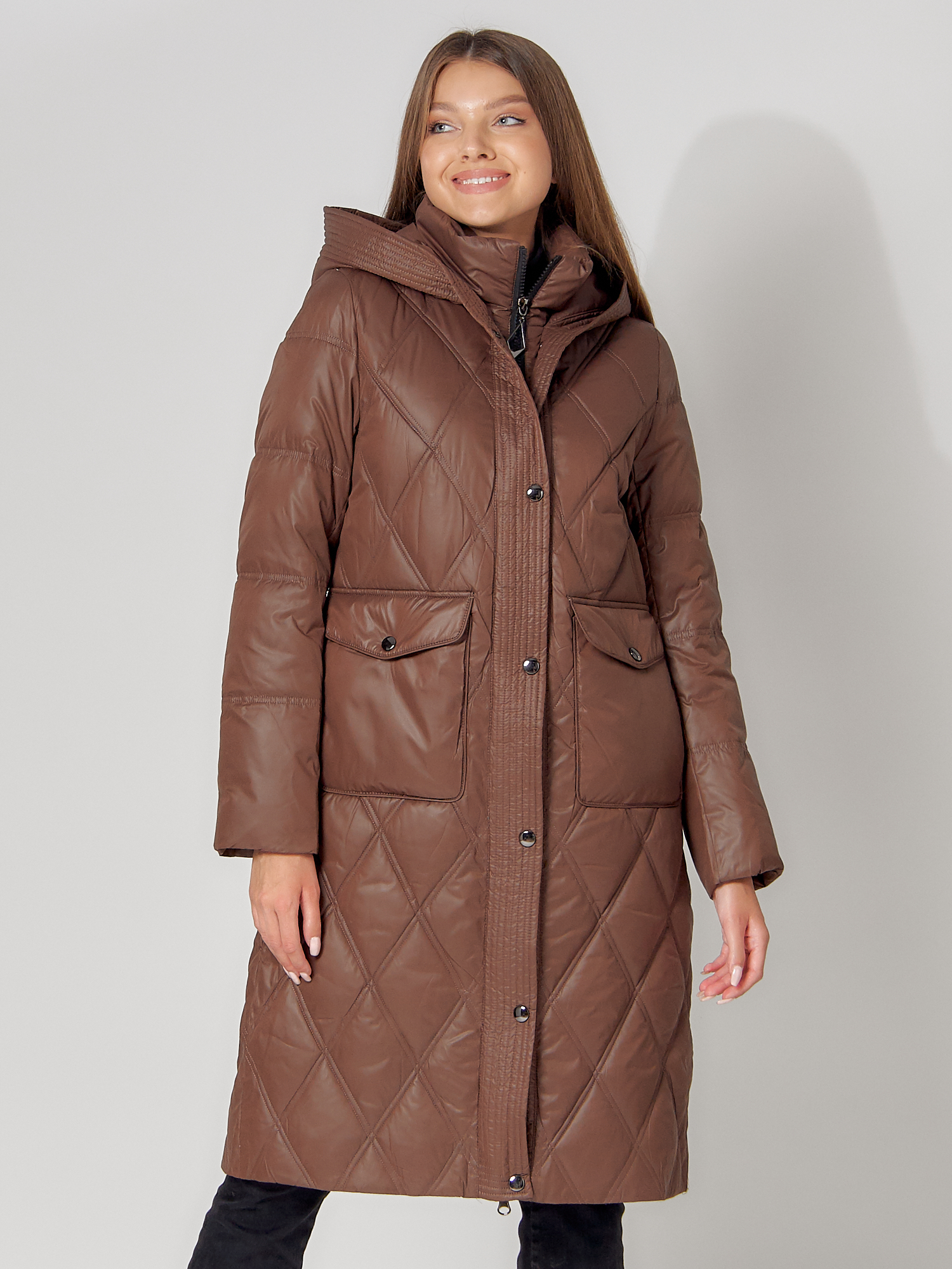 Купить Пальто утепленное стеганое зимнее женское   448602TK