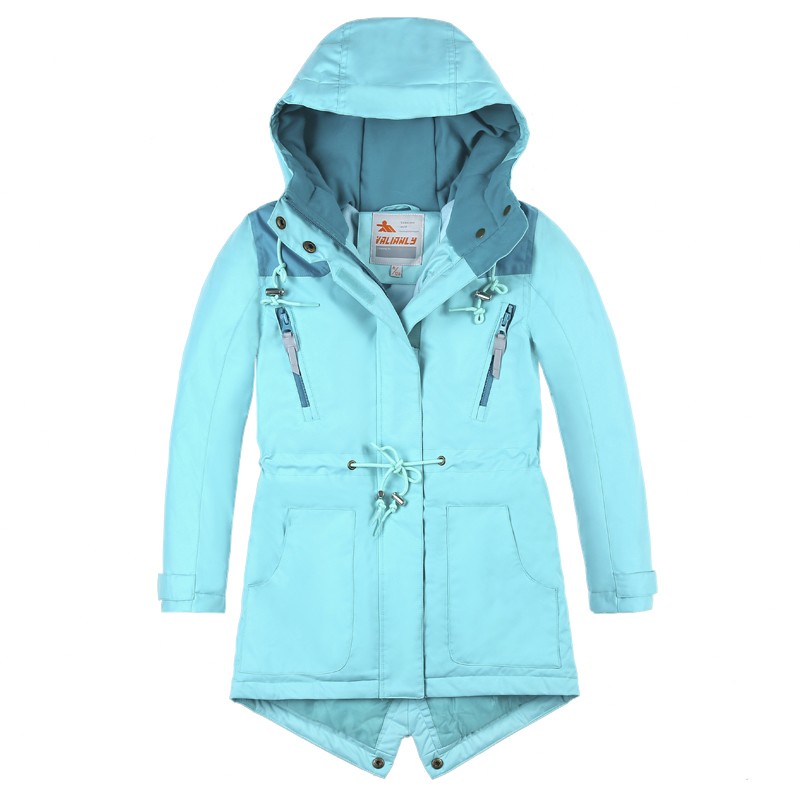 Купить Куртка парка зимняя подростковая для девочки голубого цвета 8834Gl