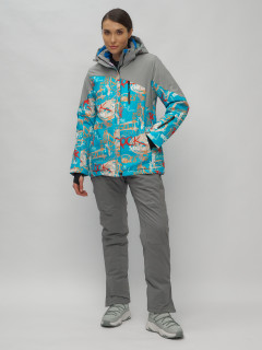 Купить горнолыжный костюм женский оптом от производителя недорого в Москве 02252S