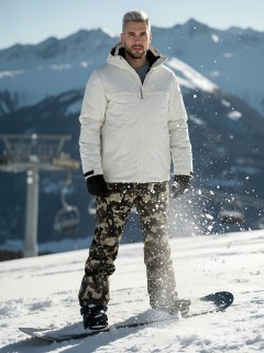 Купить комплект одежды горнолыжный костюм зимний мужской оптом от производителя недорого в Москве 02412Bl