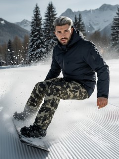 Купить комплект одежды горнолыжный костюм зимний мужской оптом от производителя недорого в Москве 02412TS