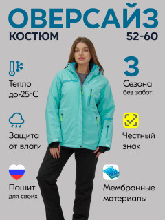 Купить комплект одежды лыжный горнолыжный костюм зимний женский оптом от производителя недорого в Москве 07093Br