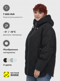 Купить куртки женские модные больших размеров оптом от производителя демисезонные недорого в Москве 1140Ch