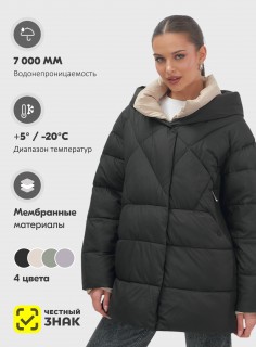 Купить куртки женские модные стеганные оптом от производителя зимние недорого в Москве 1170Ch
