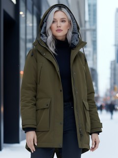 Купить куртку парку женскую оптом от производителя недорого в Москве 2329Kh