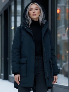 Купить куртку парку женскую оптом от производителя недорого в Москве 2329TS