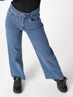 Купить оптом джинсы клеш женские с высокой посадкой дешево в Москве 2828S