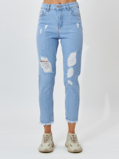 Купить джинсы зауженные к низу женские оптом от производителя дешево в Москве 537_284Gl