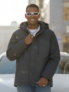 Купить куртку мужскую спортивную зимнюю большого размера оптом от производителя недорого в Москве 66613TC