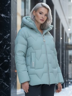 Купить куртки женские модные из овчины больших размеров оптом от производителя зимние недорого в Москве 7309Z