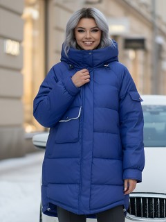 Купить куртки женские модные стеганные  больших размеров оптом от производителя зимние недорого в Москве 7341S
