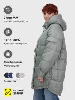 Купить куртки женские модные стеганные  больших размеров оптом от производителя зимние недорого в Москве 7341Z