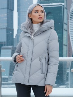 Купить куртки женские модные из овчины оптом от производителя зимние недорого в Москве 7348Sr