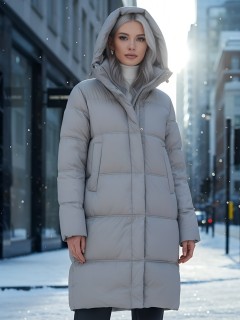 Купить пальто утепленное женское оптом от производителя зимнее недорого в Москве 7618B