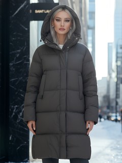 Фабрика производителя Visdeer предлагает купить от производителя женские зимнее пальто утепленное с капюшоном дешево в Москве с доставкой по России 7618TK