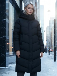 Фабрика производителя Visdeer предлагает купить от производителя женские зимнее пальто утепленное с капюшоном недорого в Москве с доставкой по России 7623Ch