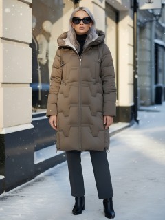 Купить пальто утепленное стеганное женское оптом от производителя зимнее недорого в Москве 7638K