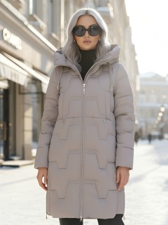 Купить пальто утепленное стеганное женское оптом от производителя зимнее недорого в Москве 7638SK