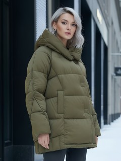 Купить куртки женские модные стеганные оптом от производителя зимние недорого в Москве 7651G