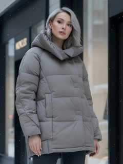 Купить куртки женские модные стеганные оптом от производителя зимние недорого в Москве 7651K