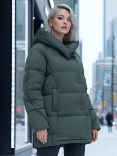 Купить куртки женские модные стеганные оптом от производителя зимние недорого в Москве 7651Kh