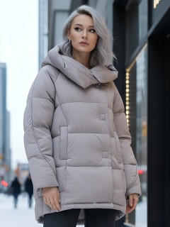 Купить куртки женские модные стеганные оптом от производителя зимние недорого в Москве 7651SK