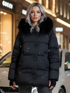 Фабрика производителя Visdeer предлагает купить от производителя женские куртки 2026 с мехом с капюшоном дешево в Москве с доставкой по России 7658Ch
