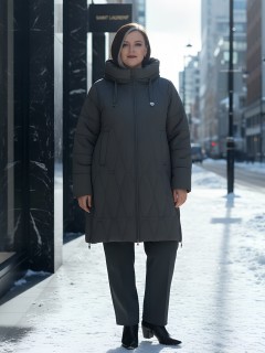 Купить пальто утепленное женское оптом от производителя зимнее недорого в Москве 7699TC