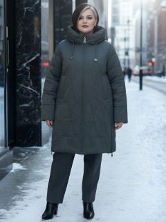 Купить пальто утепленное женское оптом от производителя зимнее недорого в Москве 7699Z