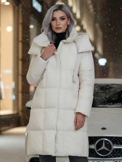 Фабрика производителя Visdeer предлагает купить от производителя женские зимнее пальто утепленное с капюшоном дешево в Москве с доставкой по России 7700B