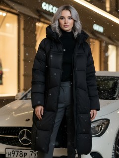Купить пальто утепленное женское оптом от производителя зимнее недорого в Москве 7702Ch