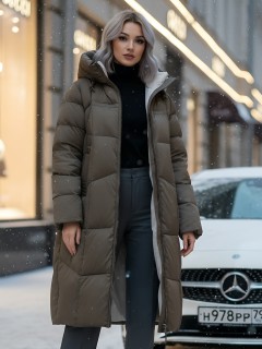 Купить пальто утепленное женское оптом от производителя зимнее недорого в Москве 7702K