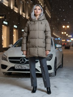 Купить куртки женские модные двубортные оптом от производителя зимние недорого в Москве 7736K