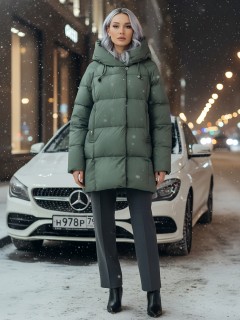 Купить куртки женские модные двубортные оптом от производителя зимние недорого в Москве 7736Kh