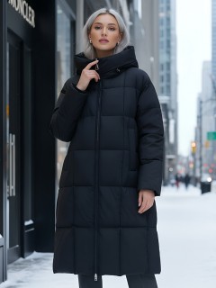 Фабрика производителя Visdeer предлагает купить от производителя женские зимнее пальто утепленное с капюшоном дешево в Москве с доставкой по России 7741Ch