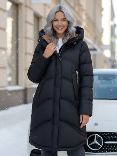 Купить пальто утепленное женское оптом от производителя зимнее недорого в Москве 7747Ch