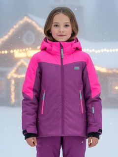 Купить комплект одежды горнолыжный костюм зимний для девочки оптом от производителя недорого в Москве 9419S