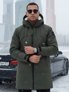 Куртка парка мужская зимняя оптом 9533-1Kh — купить недорого от производителя, Москва