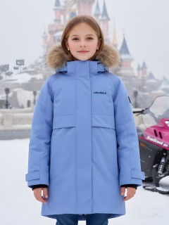 Зимняя парка для девочки подростка 9534Vs с капюшоном и мехом. Купить дешево от производителя, склад в Москве, доставка по всей России.